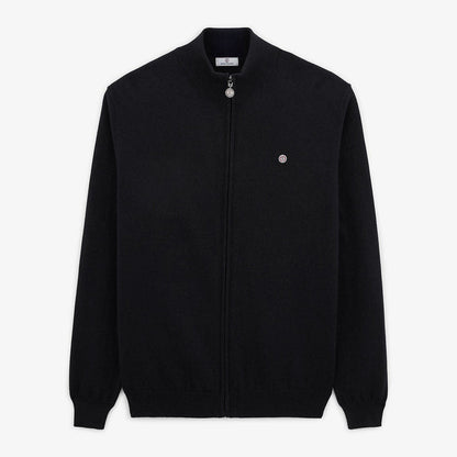 Gilet Col Montant Zippé Noir Morgan Homme SERGE BLANCO