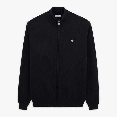 Gilet Col Montant Zippé Noir Morgan Homme SERGE BLANCO