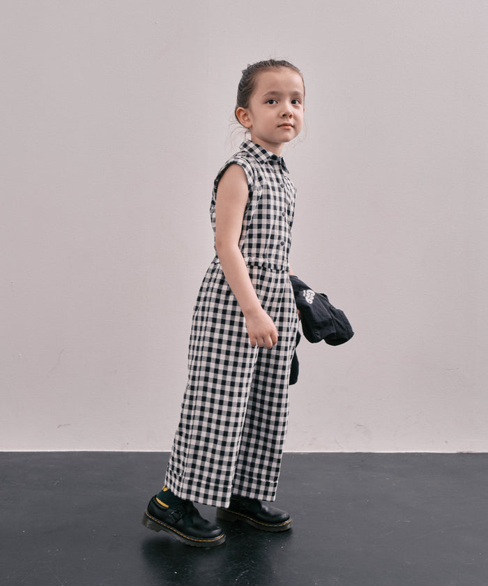 Gingham Check Overalls