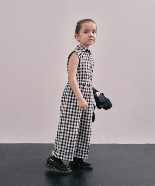 Gingham Check Overalls