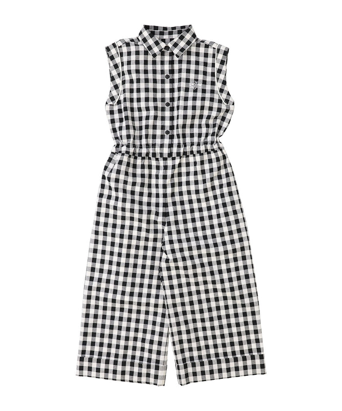 Gingham Check Overalls