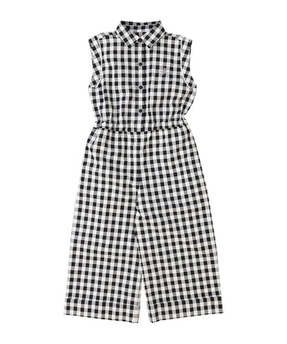 Gingham Check Overalls