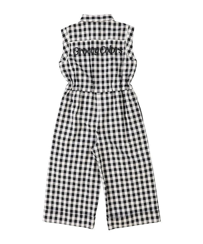 Gingham Check Overalls