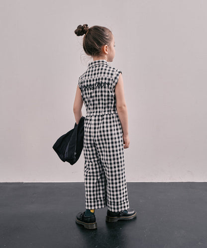Gingham Check Overalls
