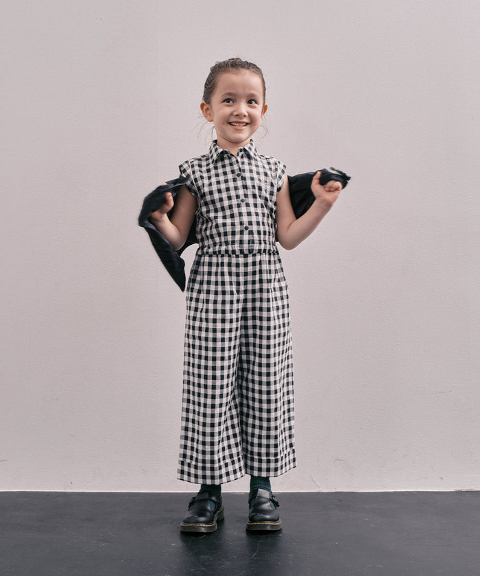 Gingham Check Overalls