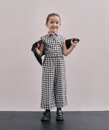 Gingham Check Overalls