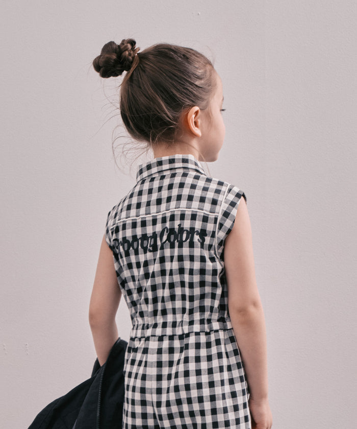 Gingham Check Overalls