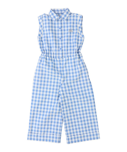 Gingham Check Overalls