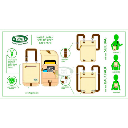 HajjSafe™ Hajj & Umrah - Anti-Theft Secure Neck Bag
