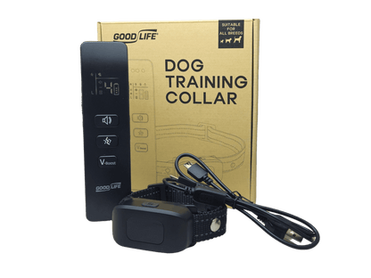 Happy Tails no-shock dog training collar with remote – vibration and tone modes for safe behavior correction