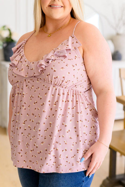 Hazel Blues® |  Always Eloquent Ruffled Camisole