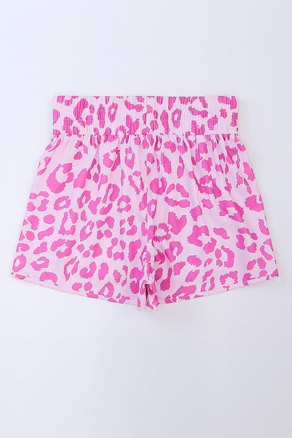 Hazel Blues® |  Leopard Elastic Waist Shorts