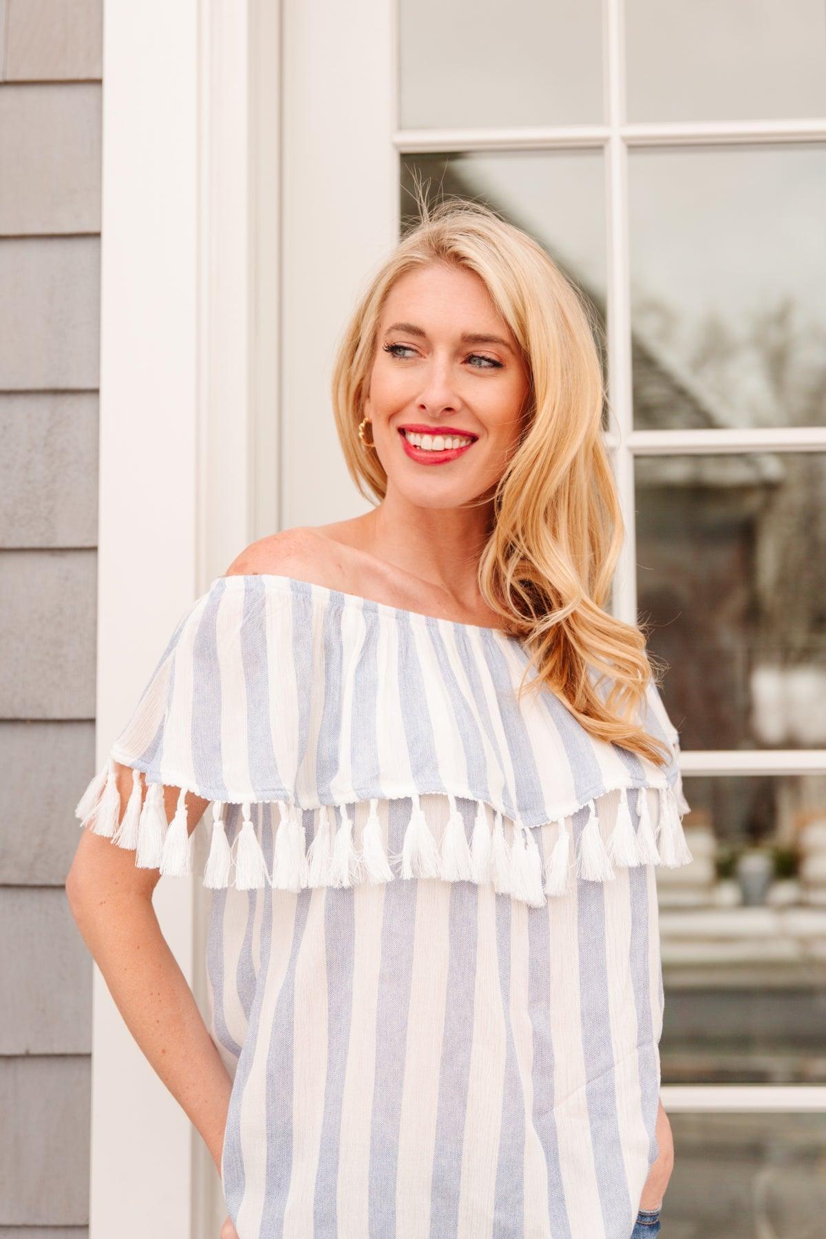 Hazel Blues® | Set Yourself Free Striped Top