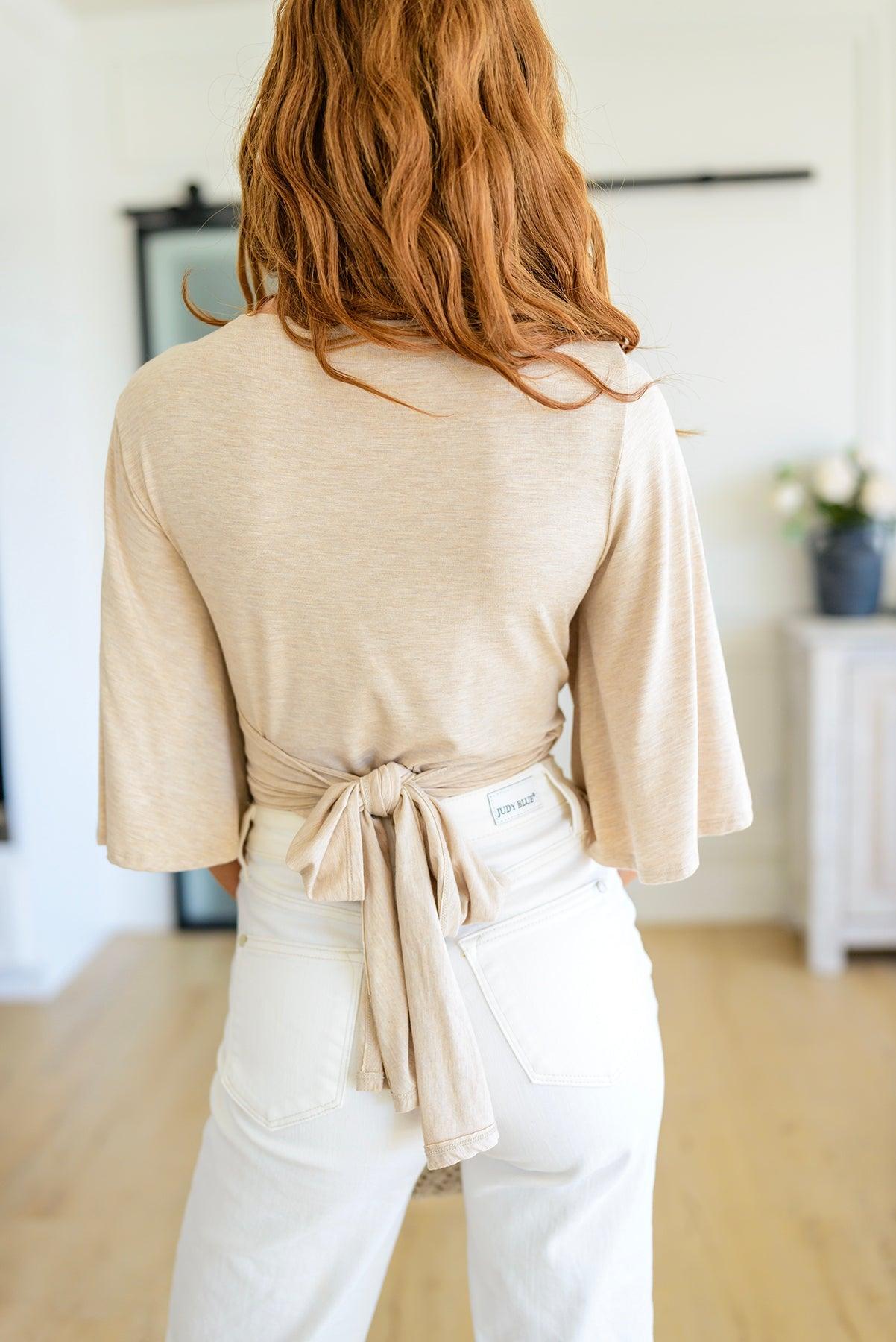 Hazel Blues® | Tiny Dancer Wrapped Cropped Cardigan