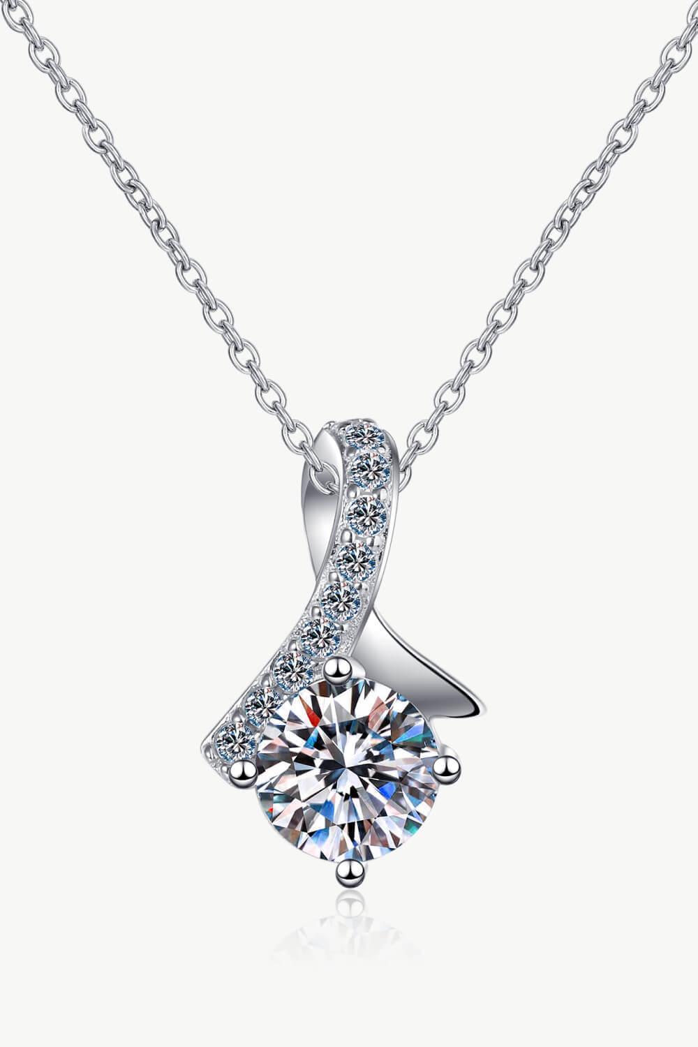 Hazel Blues® | Unique and Chic Moissanite Pendant Necklace