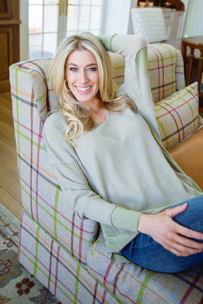 Hazel Blues® | Winding Roads Top In Sage