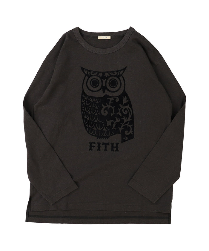 Hemp Owl L/S Tee(LADIES)