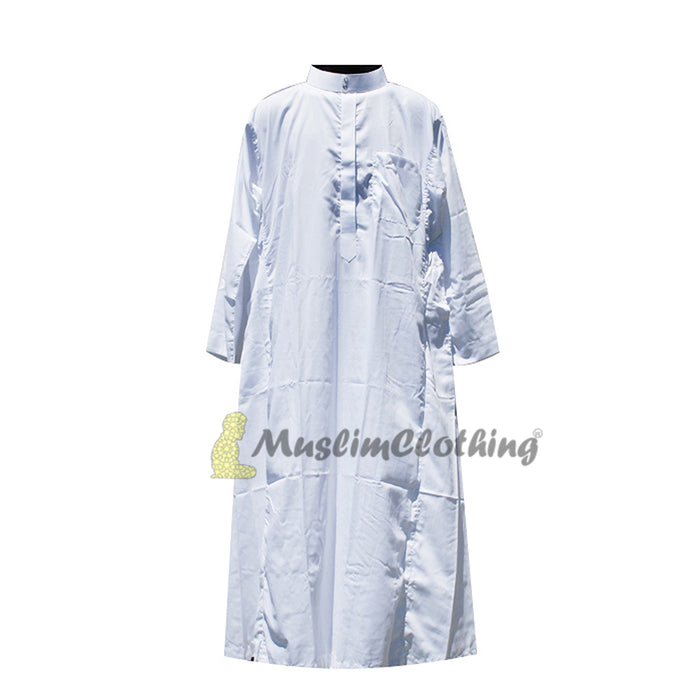 Islamic Long White Men's Thoub Thowb Clothing Robe Dishdash 2XL