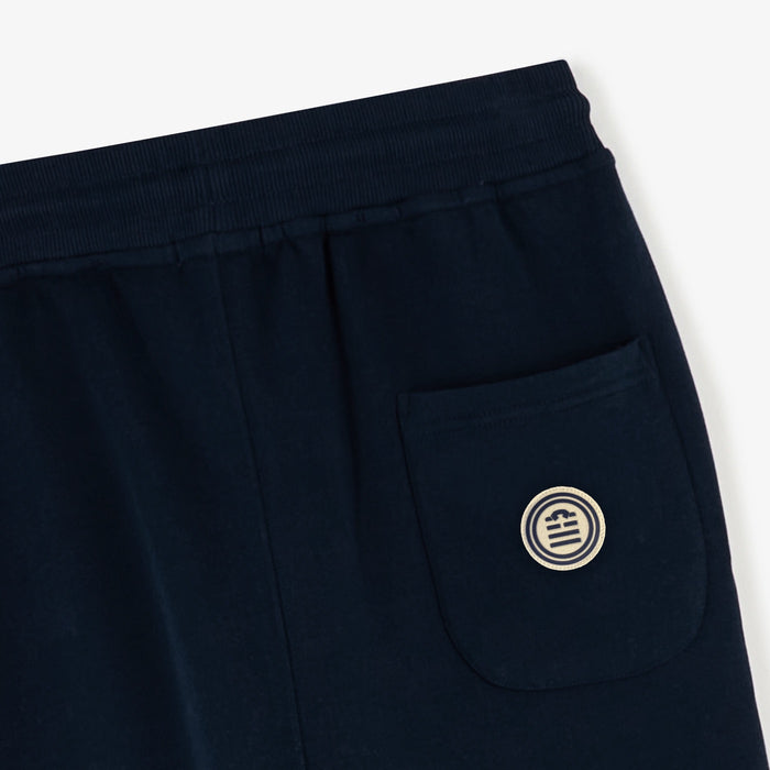 Jogging en molleton gratté bleu marine en coton homme SERGE BLANCO