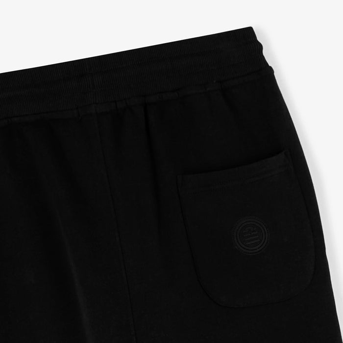 Jogging en molleton gratte noir en coton homme SERGE BLANCO