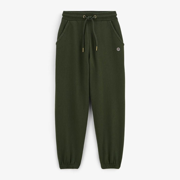 Jogging garçon élastiqué en coton vert anglais Paolo SERGE BLANCO