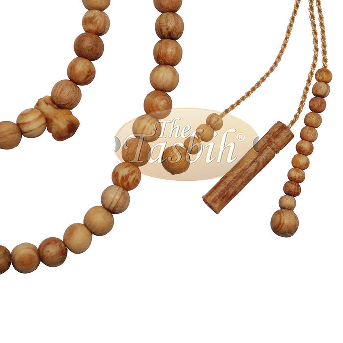 Large Scented Pine Wood Tasbih 10 mm Beads Prayer Beads