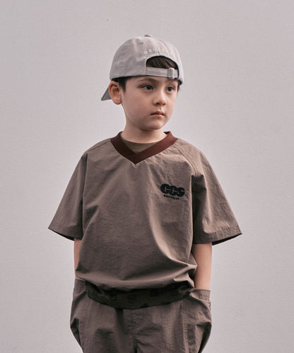Light shell Taffeta V-neck Pullover
