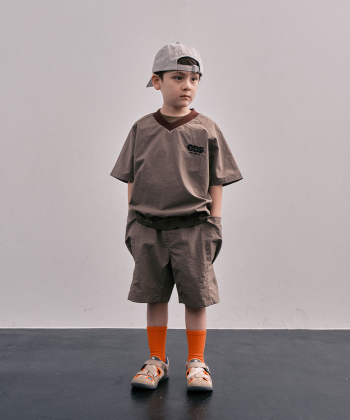 Light shell Taffeta V-neck Pullover