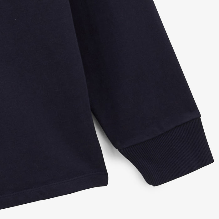 Maillot De Rugby Manches Longues En Coton Bleu Dark Navy Lupin Homme SERGE BLANCO