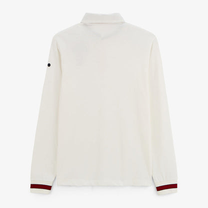 Maillot de rugby manches longues en coton blanc ivoire Lior homme SERGE BLANCO