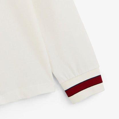 Maillot de rugby manches longues en coton blanc ivoire Lior homme SERGE BLANCO