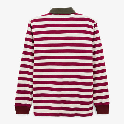 Maillot De Rugby Manches Longues En Coton Rayé Merlot Lens Homme SERGE BLANCO