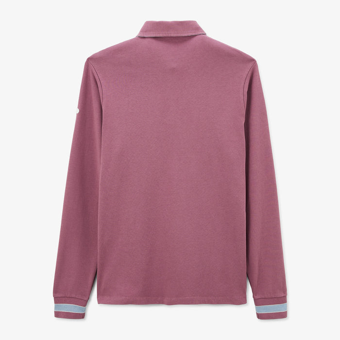 Maillot de rugby manches longues en coton violet pourpre Lior Homme SERGE BLANCO