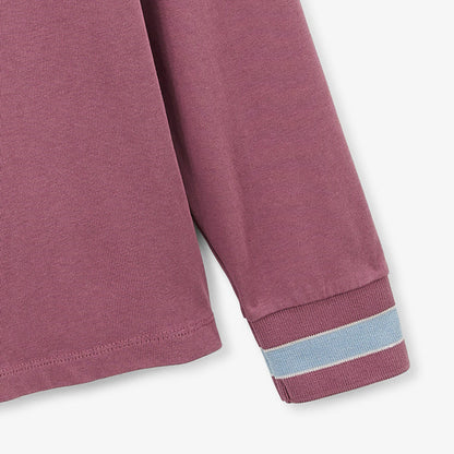 Maillot de rugby manches longues en coton violet pourpre Lior Homme SERGE BLANCO