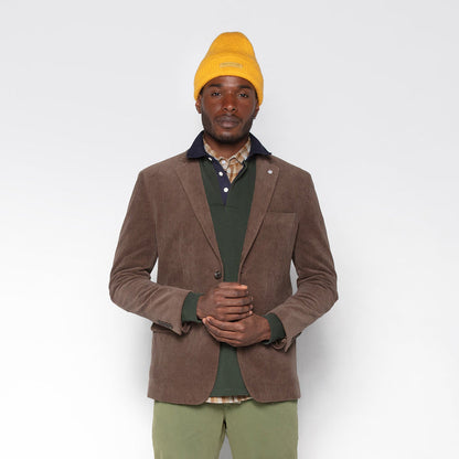 Veste blazer Henri en velours chocolat Homme SERGE BLANCO