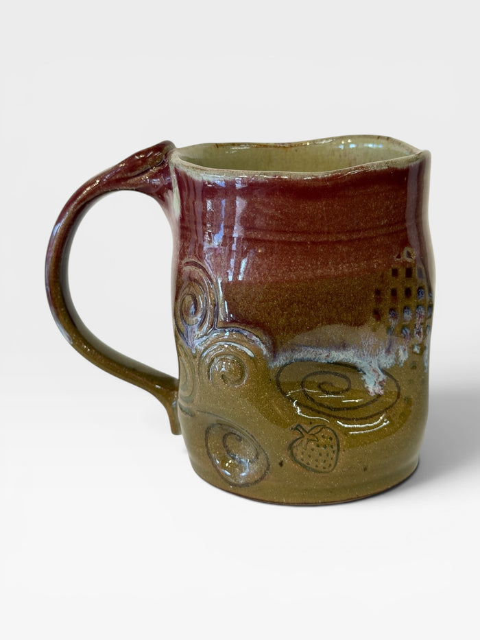 Mug, bumpy - Candy Red  2