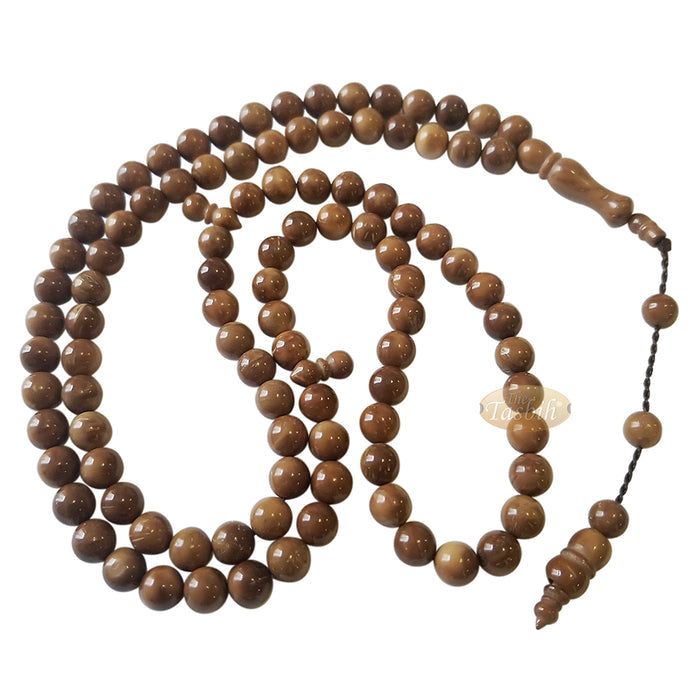 Natural Color 8 mm Turkish Kokka - Kuka Seed Prayer Beads - Rosary - Misbaha