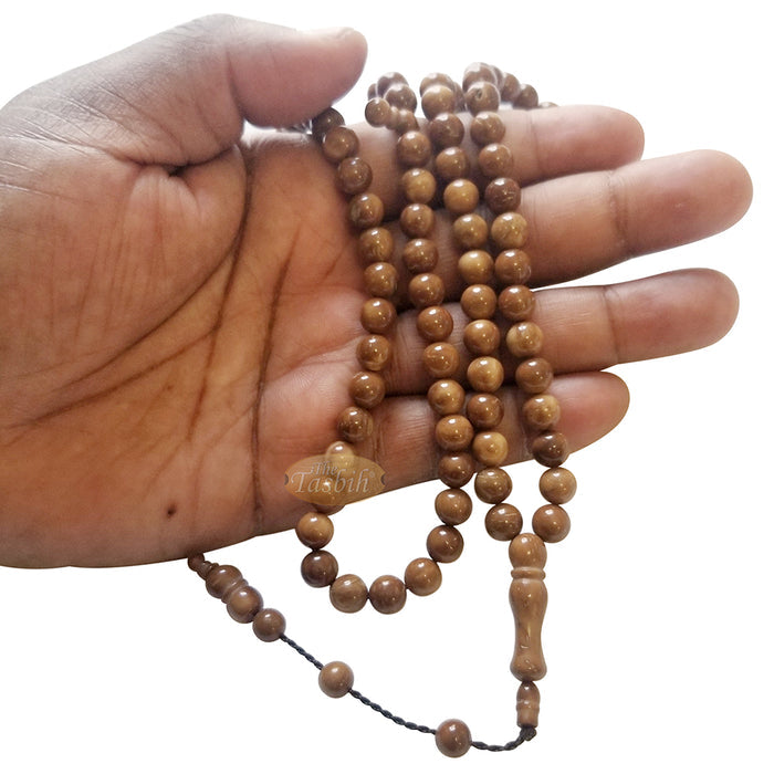 Natural Color 8 mm Turkish Kokka - Kuka Seed Prayer Beads - Rosary - Misbaha