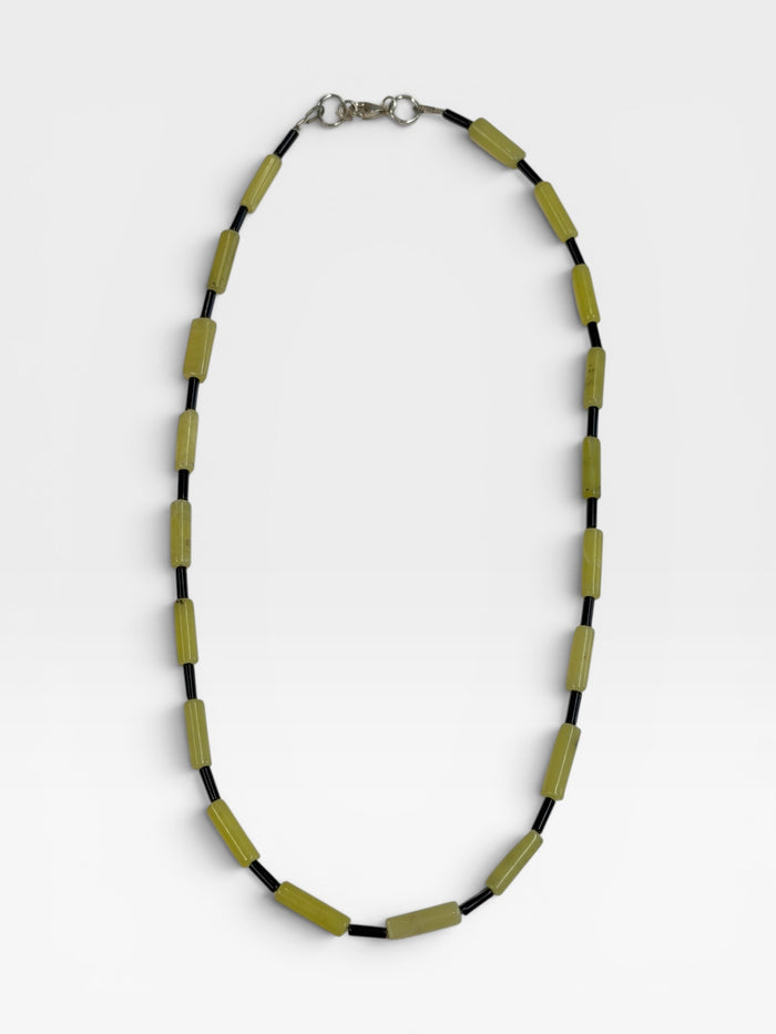 Necklace - Jade and Glass