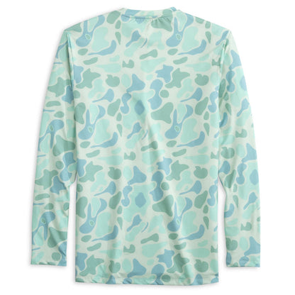 Occeanside Crewneck Youth: Green Ocean Camo