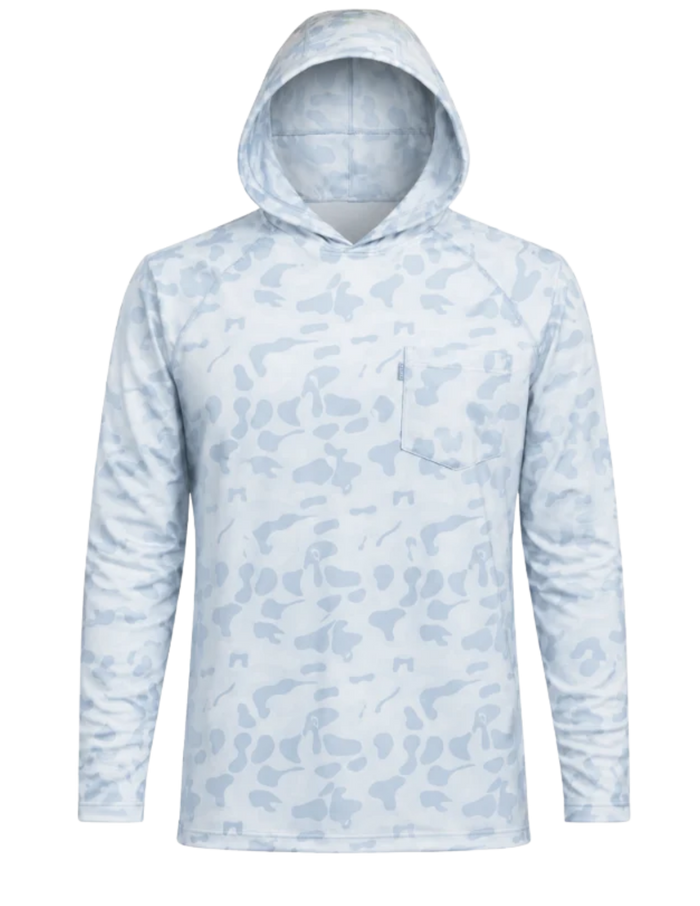 Oceanside Hoodie: Heybo Traditions Camo Blue