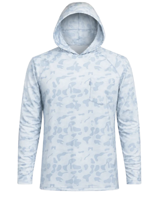 Oceanside Hoodie: Heybo Traditions Camo Blue
