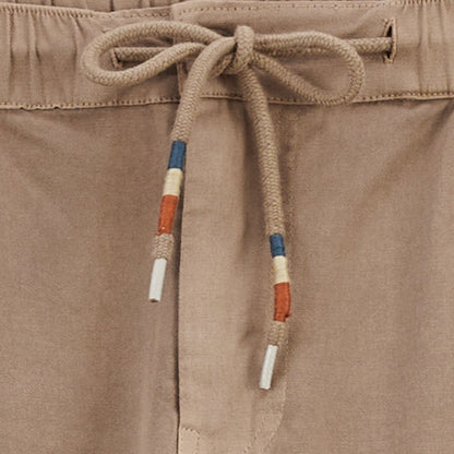 Pantalon 549 avec taille elastiquee en coton beige  HOMME SERGE BLANCO