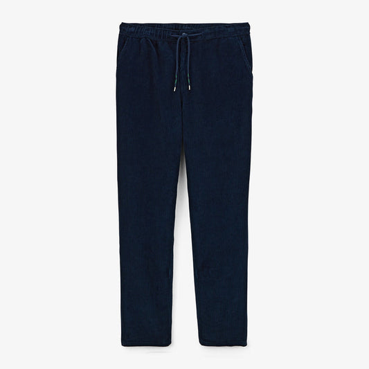 Pantalon 549 regular confort élastiqué bleu foncé en coton homme SERGE BLANCO