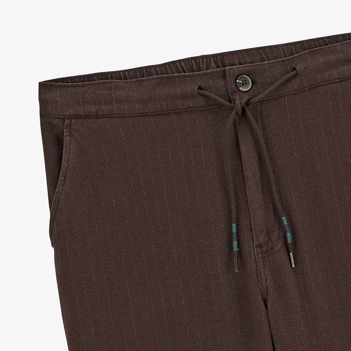 Pantalon 549 regular confort élastiqué marron homme SERGE BLANCO
