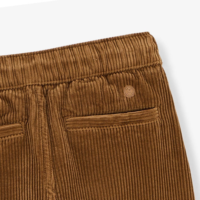 Pantalon 549 velours côtelé regular taille élastiqué garçon marron noisette SERGE BLANCO