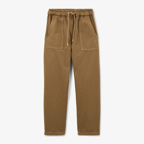 Pantalon 550 coupe large garçon marron shitake SERGE BLANCO