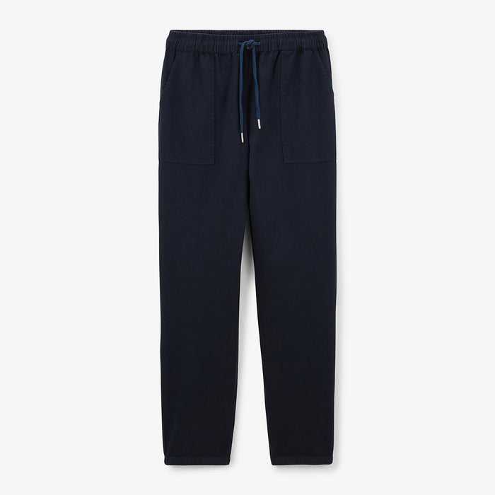 Pantalon 550 en coton coupe large élastique bleu marine homme SERGE BLANCO
