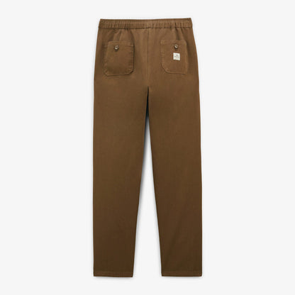 Pantalon 550 en coton coupe large elastique marron shitake homme SERGE BLANCO