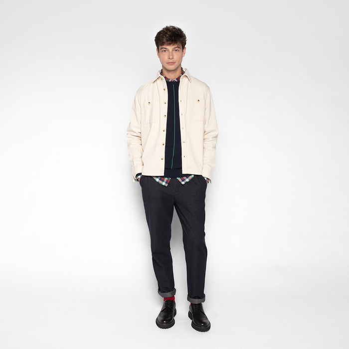 Pantalon 553 coupe large taille élastiquée gris homme SERGE BLANCO